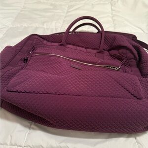 Vera Bradley Quilted Plum Travel Bag